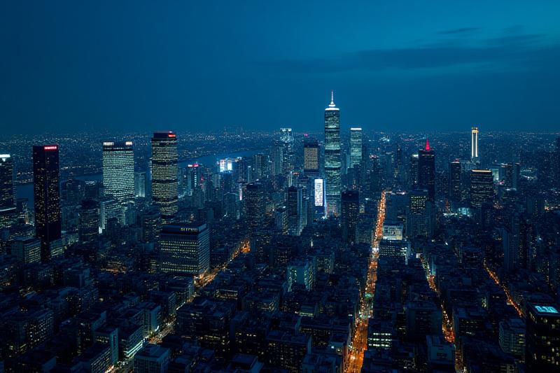 東京の賑やかな夜景