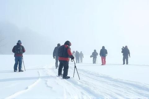 北海道雪景色ワークショップの参加者
